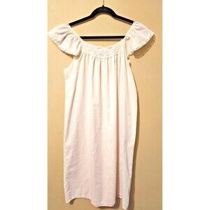 Carriage Court House Dress, pull over, cap sleeve, pink, no size L-cottage-Vtg